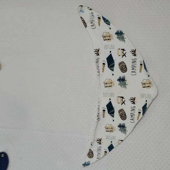 BIBS - Bundle 6 Washable Infant Bibs-Mixed Tags-5 Snap-1 Velcro - Picture 5 of 16